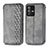 Leather Case Stands Flip Cover Holder S01D for Vivo V23 Pro 5G Gray