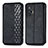 Leather Case Stands Flip Cover Holder S01D for Vivo X70 5G Black