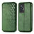 Leather Case Stands Flip Cover Holder S01D for Vivo X70 5G Green