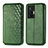 Leather Case Stands Flip Cover Holder S01D for Vivo X70 Pro 5G Green