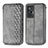 Leather Case Stands Flip Cover Holder S01D for Vivo X70t Gray