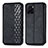 Leather Case Stands Flip Cover Holder S01D for Vivo Y10 Black