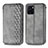 Leather Case Stands Flip Cover Holder S01D for Vivo Y10 t1 Gray