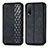 Leather Case Stands Flip Cover Holder S01D for Vivo Y12s (2021) Black