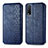 Leather Case Stands Flip Cover Holder S01D for Vivo Y12s (2021) Blue