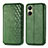 Leather Case Stands Flip Cover Holder S01D for Vivo Y16 Green