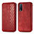 Leather Case Stands Flip Cover Holder S01D for Vivo Y20a Red