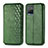 Leather Case Stands Flip Cover Holder S01D for Vivo Y21a Green