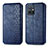 Leather Case Stands Flip Cover Holder S01D for Vivo Y30 5G Blue