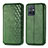 Leather Case Stands Flip Cover Holder S01D for Vivo Y55s 5G Green