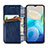 Leather Case Stands Flip Cover Holder S01D for Vivo Y74s 5G