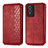 Leather Case Stands Flip Cover Holder S01D for Vivo Y76s 5G Red