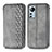 Leather Case Stands Flip Cover Holder S01D for Xiaomi Mi 12 5G Gray