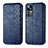 Leather Case Stands Flip Cover Holder S01D for Xiaomi Mi 12T Pro 5G Blue