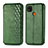 Leather Case Stands Flip Cover Holder S01D for Xiaomi POCO C31 Green