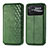 Leather Case Stands Flip Cover Holder S01D for Xiaomi Poco C40 Green