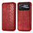 Leather Case Stands Flip Cover Holder S01D for Xiaomi Poco C40 Red