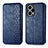 Leather Case Stands Flip Cover Holder S01D for Xiaomi Poco F5 5G Blue