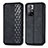 Leather Case Stands Flip Cover Holder S01D for Xiaomi Poco M4 Pro 5G Black