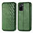 Leather Case Stands Flip Cover Holder S01D for Xiaomi Poco M5S Green