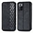 Leather Case Stands Flip Cover Holder S01D for Xiaomi Poco X3 GT 5G Black