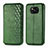 Leather Case Stands Flip Cover Holder S01D for Xiaomi Poco X3 Pro Green