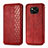 Leather Case Stands Flip Cover Holder S01D for Xiaomi Poco X3 Pro Red