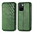 Leather Case Stands Flip Cover Holder S01D for Xiaomi Redmi 10 (2022) Green