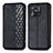 Leather Case Stands Flip Cover Holder S01D for Xiaomi Redmi 10 India Black