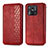 Leather Case Stands Flip Cover Holder S01D for Xiaomi Redmi 10 India Red