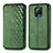 Leather Case Stands Flip Cover Holder S01D for Xiaomi Redmi 10X Pro 5G Green