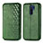 Leather Case Stands Flip Cover Holder S01D for Xiaomi Redmi 9 Green