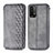 Leather Case Stands Flip Cover Holder S01D for Xiaomi Redmi 9 Power Gray