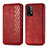 Leather Case Stands Flip Cover Holder S01D for Xiaomi Redmi 9 Power Red