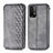 Leather Case Stands Flip Cover Holder S01D for Xiaomi Redmi 9T 4G Gray