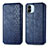 Leather Case Stands Flip Cover Holder S01D for Xiaomi Redmi A1 Blue