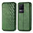 Leather Case Stands Flip Cover Holder S01D for Xiaomi Redmi K50 5G Green