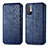 Leather Case Stands Flip Cover Holder S01D for Xiaomi Redmi Note 10 JE 5G Blue