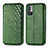 Leather Case Stands Flip Cover Holder S01D for Xiaomi Redmi Note 10 JE 5G Green