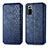 Leather Case Stands Flip Cover Holder S01D for Xiaomi Redmi Note 10 Pro 4G Blue