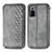 Leather Case Stands Flip Cover Holder S01D for Xiaomi Redmi Note 10 Pro 4G Gray