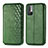 Leather Case Stands Flip Cover Holder S01D for Xiaomi Redmi Note 10T 5G Green