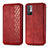 Leather Case Stands Flip Cover Holder S01D for Xiaomi Redmi Note 10T 5G Red