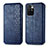 Leather Case Stands Flip Cover Holder S01D for Xiaomi Redmi Note 11 4G (2021) Blue