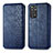 Leather Case Stands Flip Cover Holder S01D for Xiaomi Redmi Note 11 4G (2022) Blue