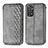 Leather Case Stands Flip Cover Holder S01D for Xiaomi Redmi Note 11 4G (2022) Gray