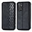 Leather Case Stands Flip Cover Holder S01D for Xiaomi Redmi Note 11 Pro 4G Black