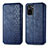 Leather Case Stands Flip Cover Holder S01D for Xiaomi Redmi Note 11 SE India 4G Blue