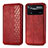 Leather Case Stands Flip Cover Holder S01D for Xiaomi Redmi Note 11E Pro 5G Red