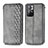 Leather Case Stands Flip Cover Holder S01D for Xiaomi Redmi Note 11T 5G Gray